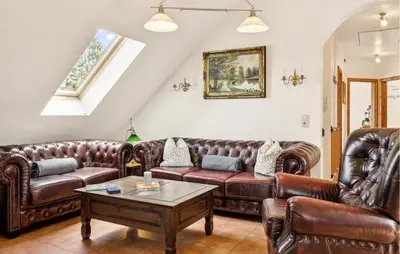 Ein Sitzbereich in der Unterkunft Stunning Home In Kenz Küstrow