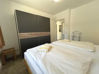 Ein Bett oder Betten in einem Zimmer der Unterkunft Waldstrasse Nr3