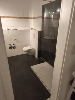 Ein Badezimmer in der Unterkunft Likeedeler Weg 1, Haus Böde, Whg 20