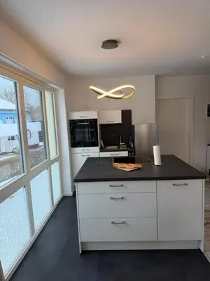 Küche/Küchenzeile in der Unterkunft Likeedeler Weg 1, Haus Böde, Whg 20