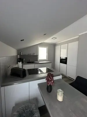 Küche/Küchenzeile in der Unterkunft Villa Dünenblick 05