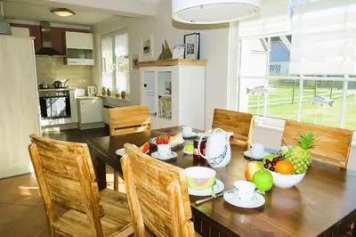 Küche/Küchenzeile in der Unterkunft Ferienhaus Prerow