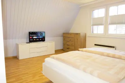 Ein Bett oder Betten in einem Zimmer der Unterkunft Ferienhaus Prerow