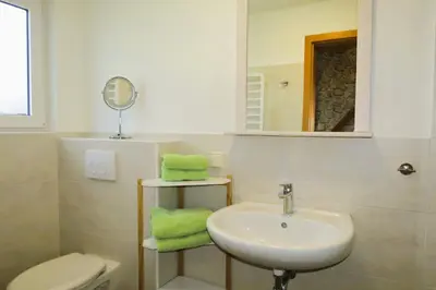 Ein Badezimmer in der Unterkunft Ferienhaus Prerow