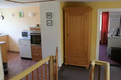 Küche/Küchenzeile in der Unterkunft Kapitänshaus in Strandnähe in Prerow