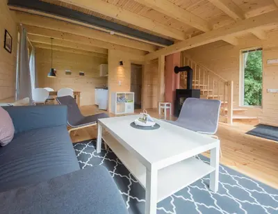 Ein Sitzbereich in der Unterkunft Schmidt's Ferienhäuser bei Zingst