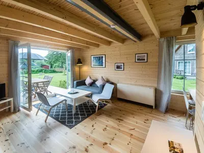 Ein Sitzbereich in der Unterkunft Schmidt's Ferienhäuser bei Zingst