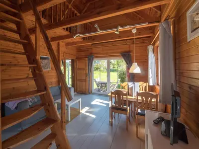 Ein Sitzbereich in der Unterkunft Schmidt's Ferienhäuser bei Zingst