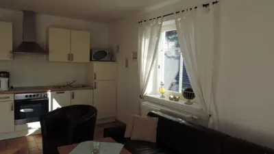 Küche/Küchenzeile in der Unterkunft Akazienhaus 4