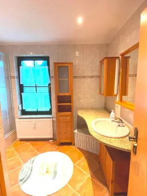 Ein Badezimmer in der Unterkunft Seestraße 75 Wohnung Erdgeschoß