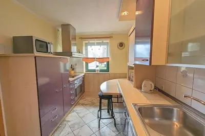 Küche/Küchenzeile in der Unterkunft Haus Svea