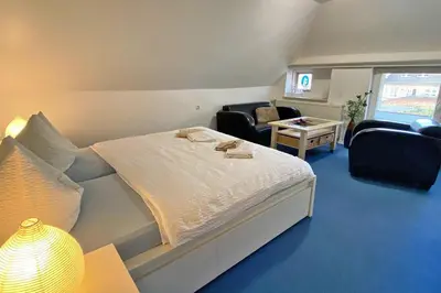 Ein Bett oder Betten in einem Zimmer der Unterkunft Haus Kleist - Zimmer-3
