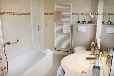 Ein Badezimmer in der Unterkunft Haus Kleist Wohnung 4