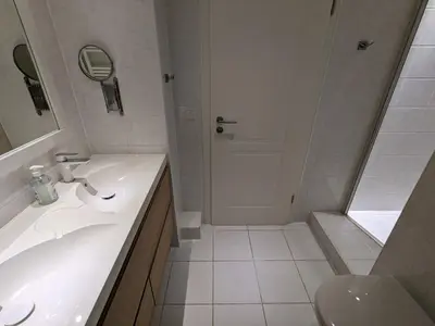 Ein Badezimmer in der Unterkunft Aantengössel