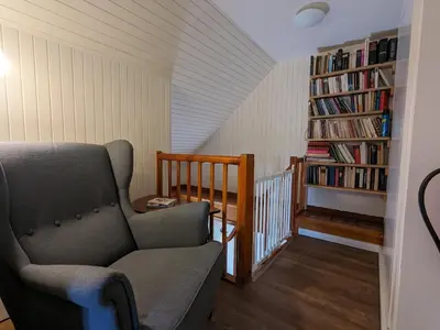 Die Bibliothek im Ferienhaus