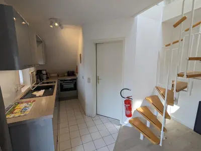 Küche/Küchenzeile in der Unterkunft Abendsünn