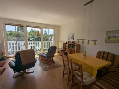 Ein Sitzbereich in der Unterkunft Antje