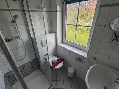 Ein Badezimmer in der Unterkunft Auster