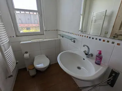 Ein Badezimmer in der Unterkunft Weitblick