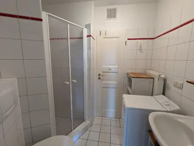 Ein Badezimmer in der Unterkunft Tulpe
