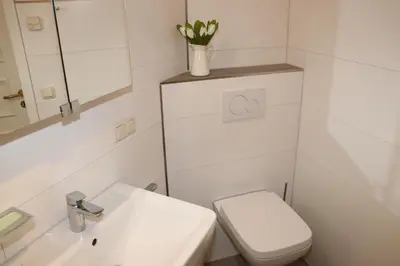 Ein Badezimmer in der Unterkunft Sannert