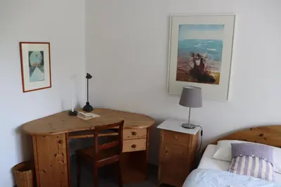 Ein Bett oder Betten in einem Zimmer der Unterkunft Sannert