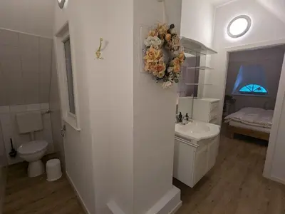 Ein Badezimmer in der Unterkunft Krischan