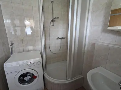 Ein Badezimmer in der Unterkunft Kranichnest