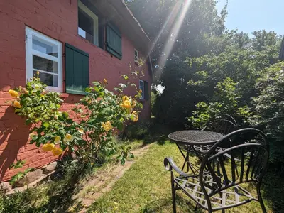 Ein Garten an der Unterkunft Das Darßhaus