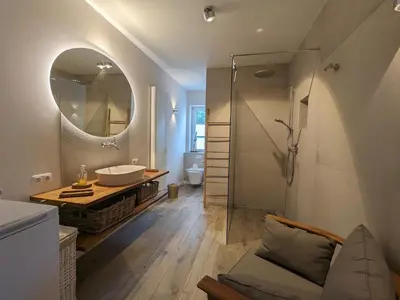 Ein Badezimmer in der Unterkunft Dwarslöper