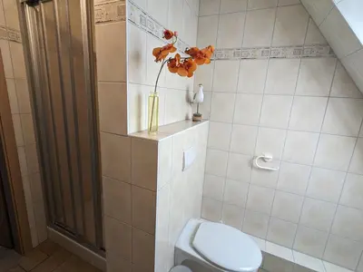 Ein Badezimmer in der Unterkunft Kirschbaum
