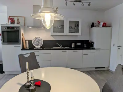 Küche/Küchenzeile in der Unterkunft Freibeuter