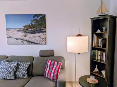 Die Bibliothek in der Ferienwohnung