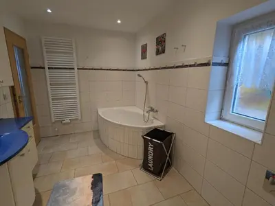 Ein Badezimmer in der Unterkunft Haus Annette