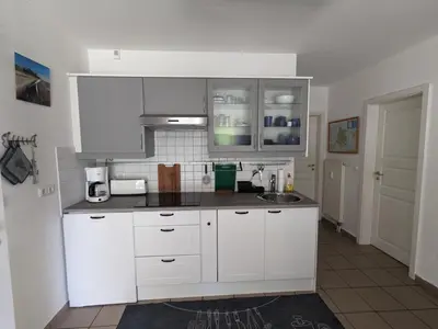 Küche/Küchenzeile in der Unterkunft Holl Dörch