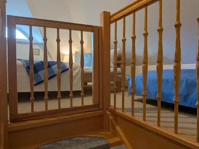 Ein Bett oder Betten in einem Zimmer der Unterkunft Haus Wikinger