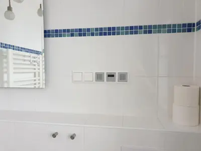 Ein Badezimmer in der Unterkunft Haus Wikinger