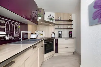 Küche/Küchenzeile in der Unterkunft Schickes Ferienhaus Ostseeperle, 3 Schlafz., 2 Bäder