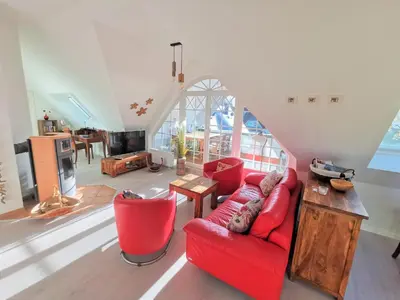 Ein Sitzbereich in der Unterkunft Sola Bona Wohnung 7