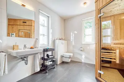 Ein Badezimmer in der Unterkunft Hirtenweg 9