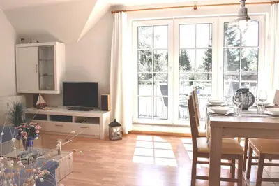 TV/Unterhaltungsangebot in der Unterkunft Fritz-Reuter-Straße 4 Wohnung de Strandläufer