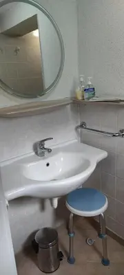 Ein Badezimmer in der Unterkunft Ferienhaus 1 Brodhagen