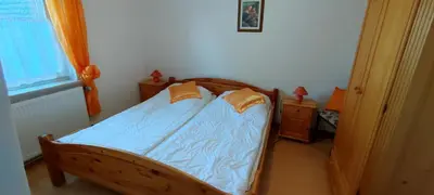 Ein Bett oder Betten in einem Zimmer der Unterkunft Ferienhaus 2 Bernd