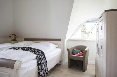 Ein Bett oder Betten in einem Zimmer der Unterkunft Ferienhaus, Fuhlendorf