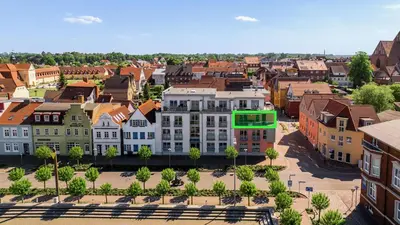 Ein allgemeiner Blick auf Barth oder ein Stadtblick von der Ferienwohnung aus