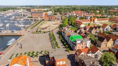 Ein allgemeiner Blick auf Barth oder ein Stadtblick von der Ferienwohnung aus