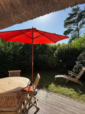 Ein Garten an der Unterkunft Sünn un See - Hortensienblick