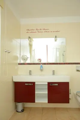 Ein Badezimmer in der Unterkunft Min Hüsken