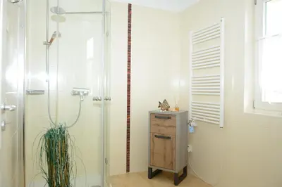 Ein Badezimmer in der Unterkunft Min Hüsken