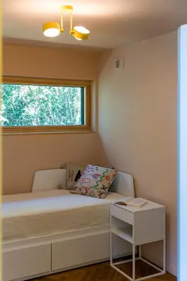 Ein Bett oder Betten in einem Zimmer der Unterkunft OFFENBLICK